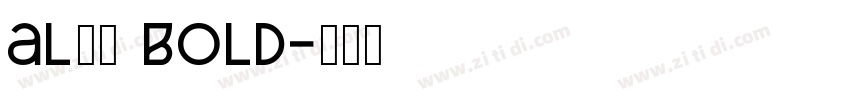 al雅黑 bold字体转换
